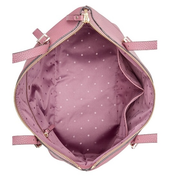 Kate Spade Maya Plum Berry Pink Leather Tote NWT - Picture 6 of 8